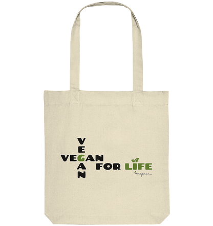 vegwear "vegan for life" - Bio Einkaufstasche