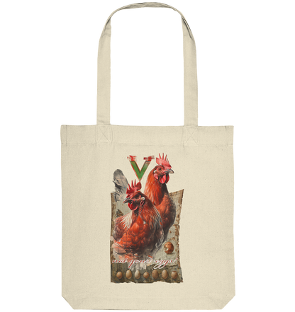 Motif "not your eggs" - organic shopping bag