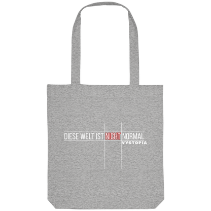 vegwear "Diese Welt ist nicht normal" - Bio Einkaufstasche
