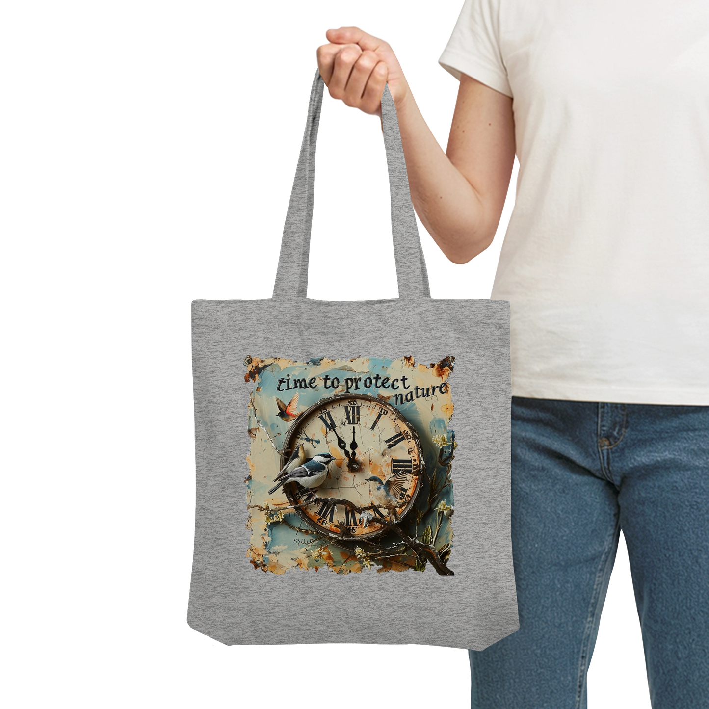 vegwear "time to protect nature" - Einkaufstasche