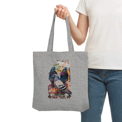 vegwear "respect our life - Tauben" - Einkaufstasche