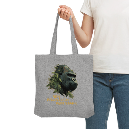 vegwear "Gorilla, rein pflanzlich rein stark" - Einkaufstasche, bio vegan