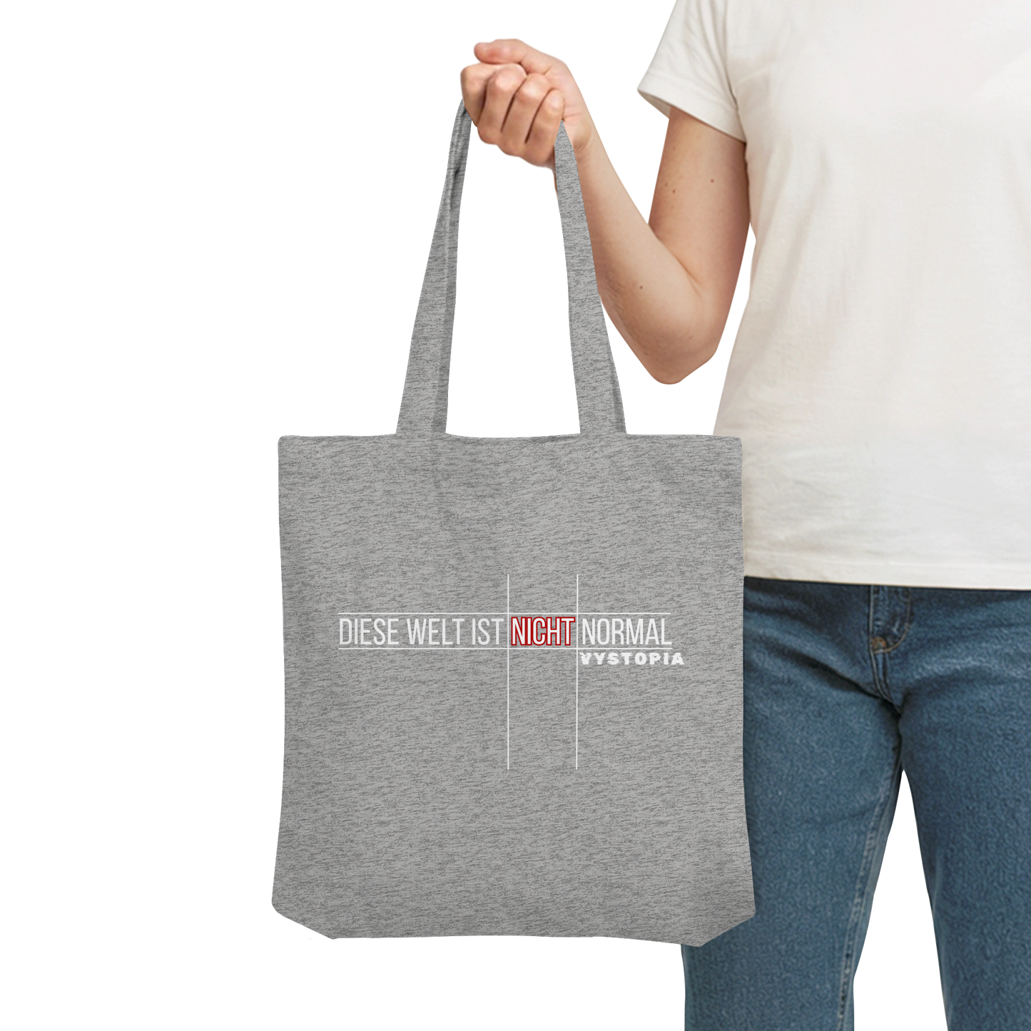 vegwear "Diese Welt ist nicht normal" - Bio Einkaufstasche