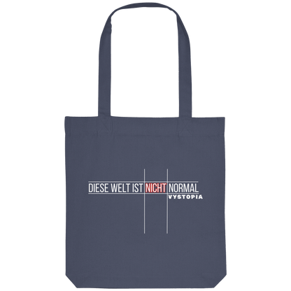 vegwear "Diese Welt ist nicht normal" - Bio Einkaufstasche