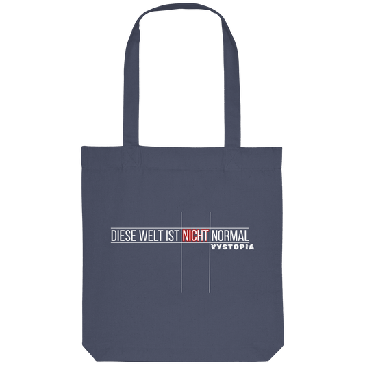 vegwear "Diese Welt ist nicht normal" - Bio Einkaufstasche