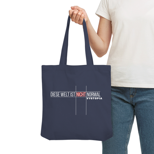 vegwear "Diese Welt ist nicht normal" - Bio Einkaufstasche