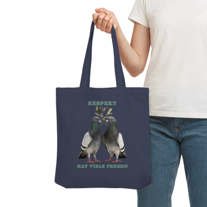 vegwear "Respekt hat viele Federn" - Einkaufstasche