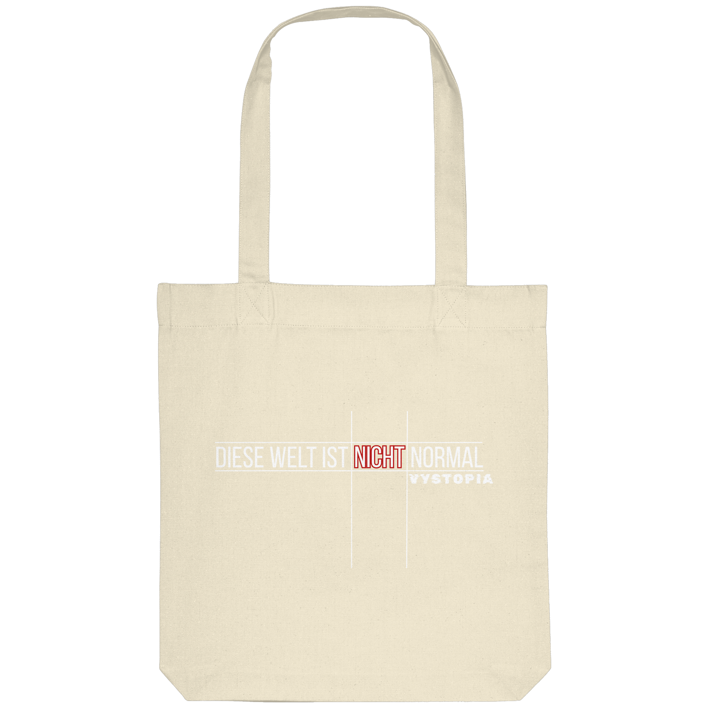 vegwear "Diese Welt ist nicht normal" - Bio Einkaufstasche