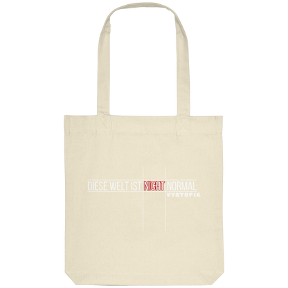 vegwear "Diese Welt ist nicht normal" - Bio Einkaufstasche