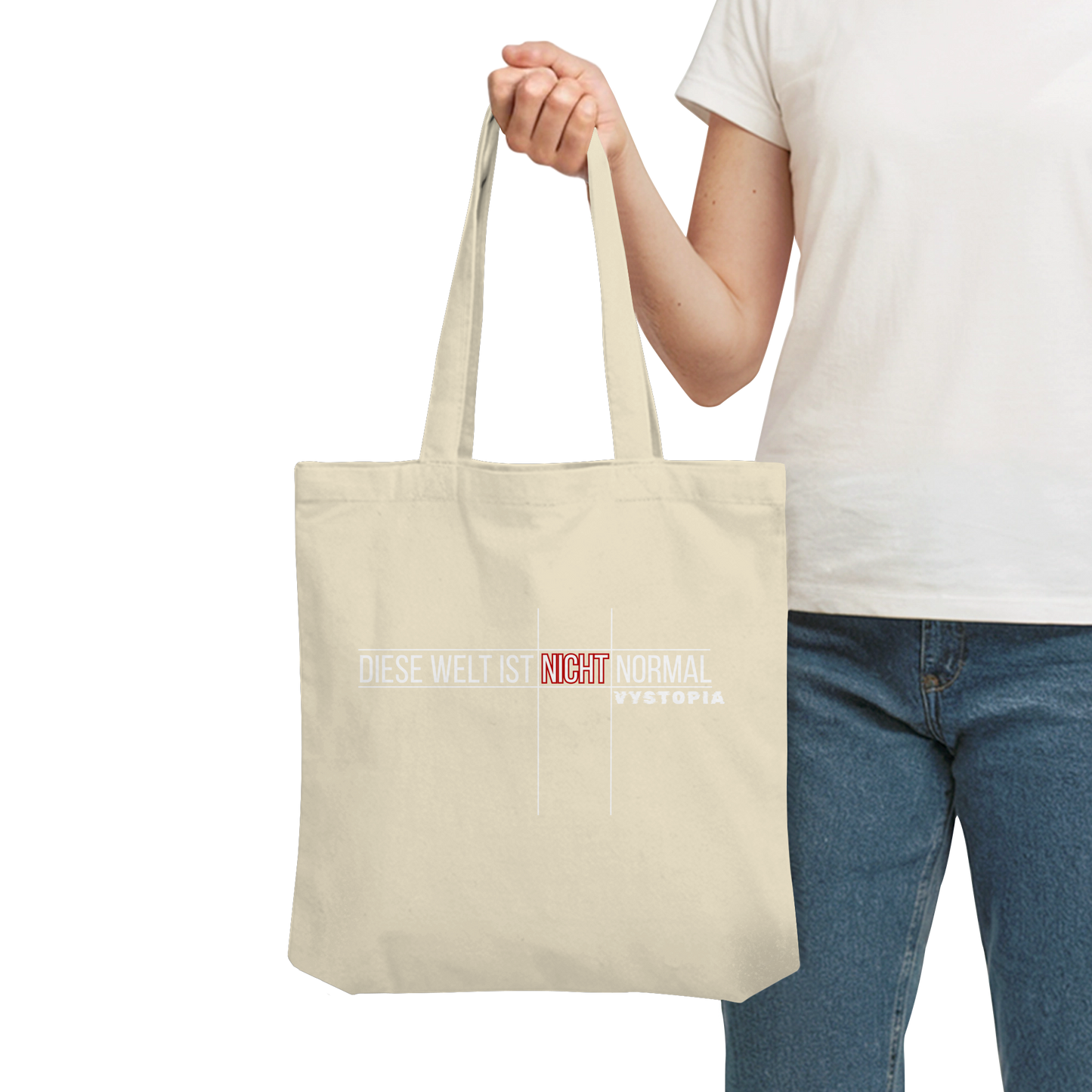 vegwear "Diese Welt ist nicht normal" - Bio Einkaufstasche