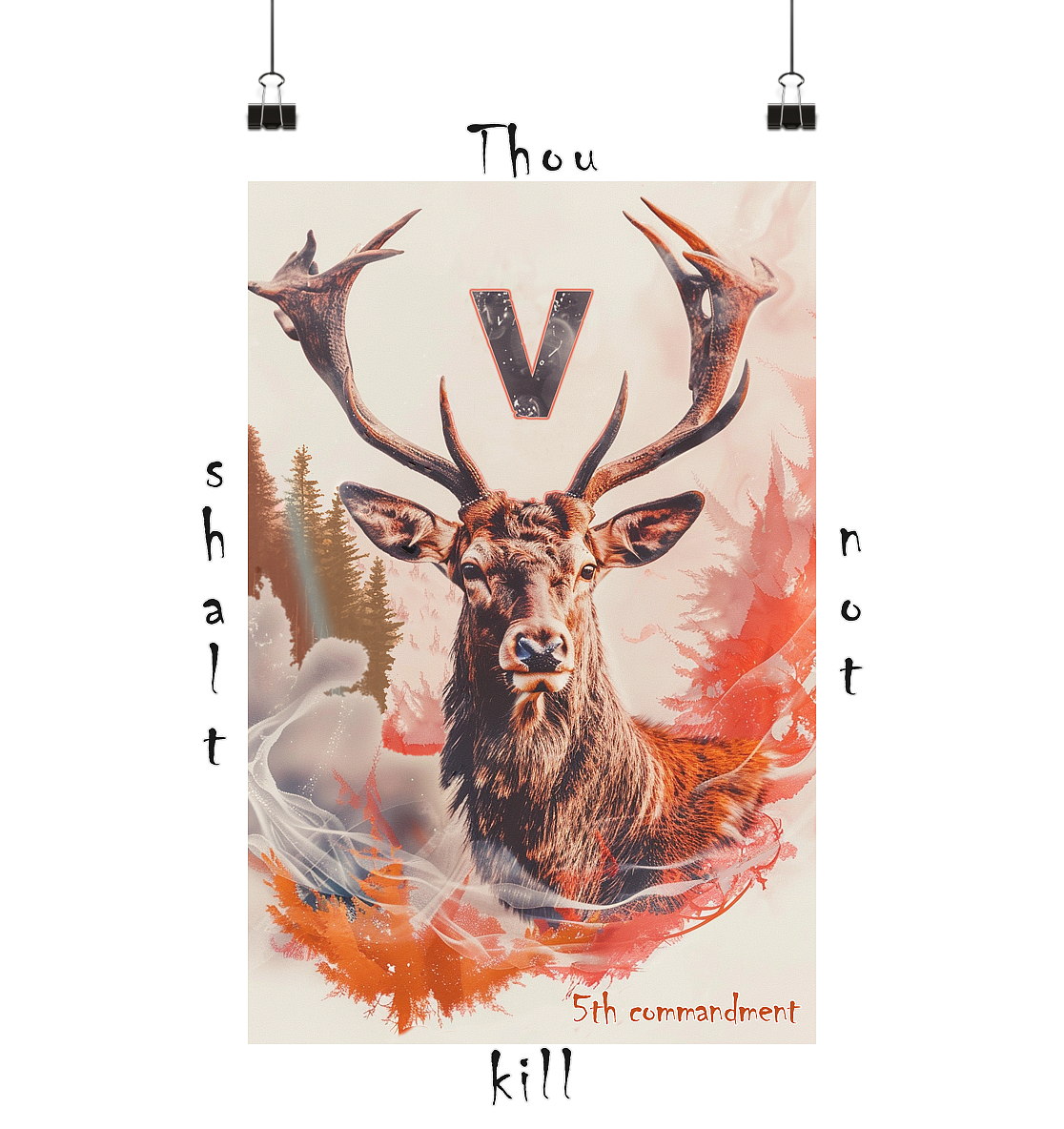Thou shalt not kill -Art Print Din A2