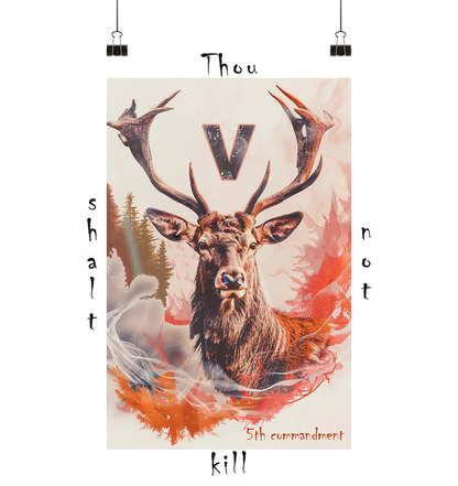 Thou shalt not kill -Art Print Din A2