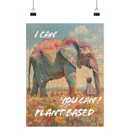 plant based elephant - Art Print Din A2