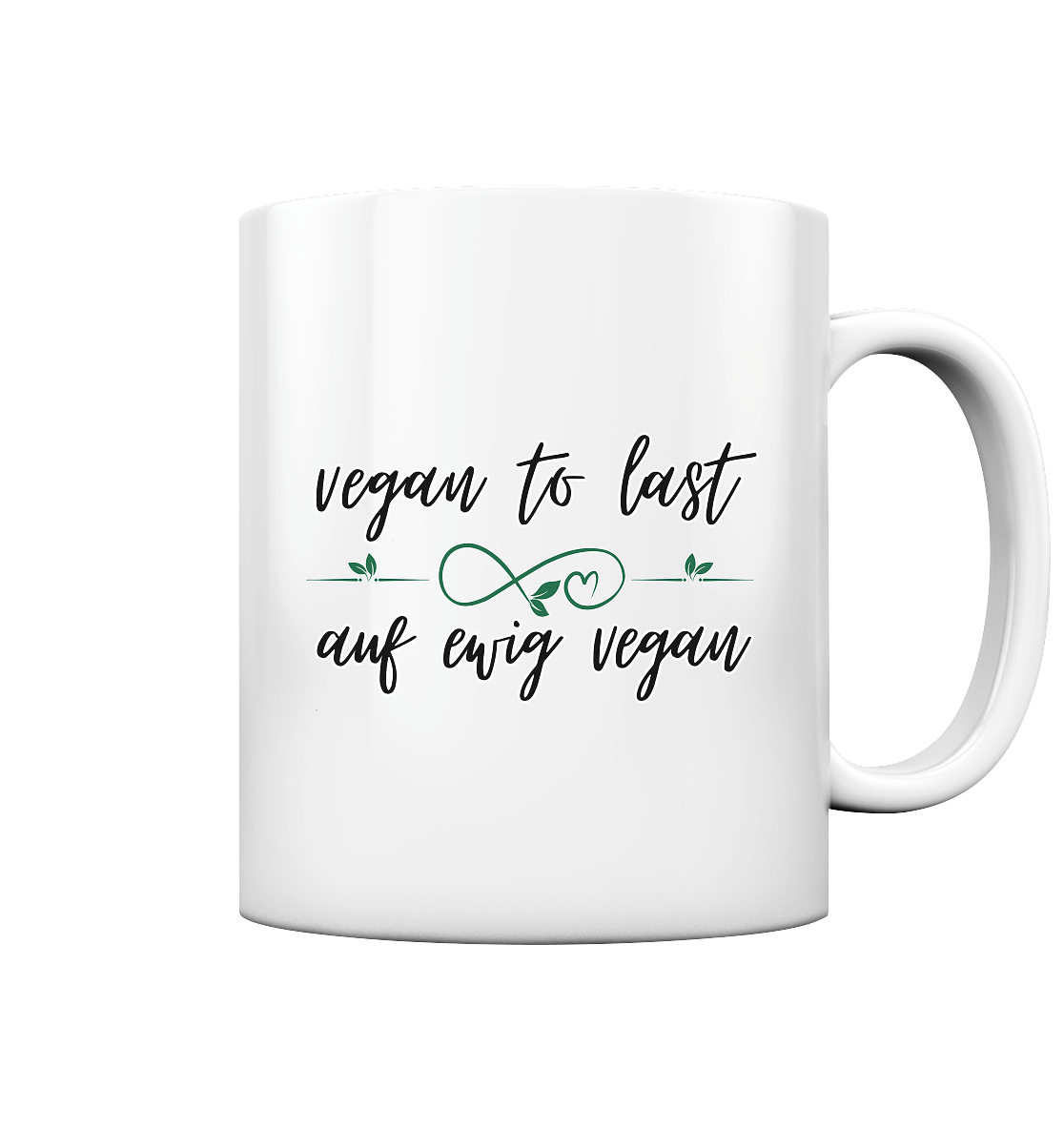 Motiv "vegan to last" - Kaffee Tasse