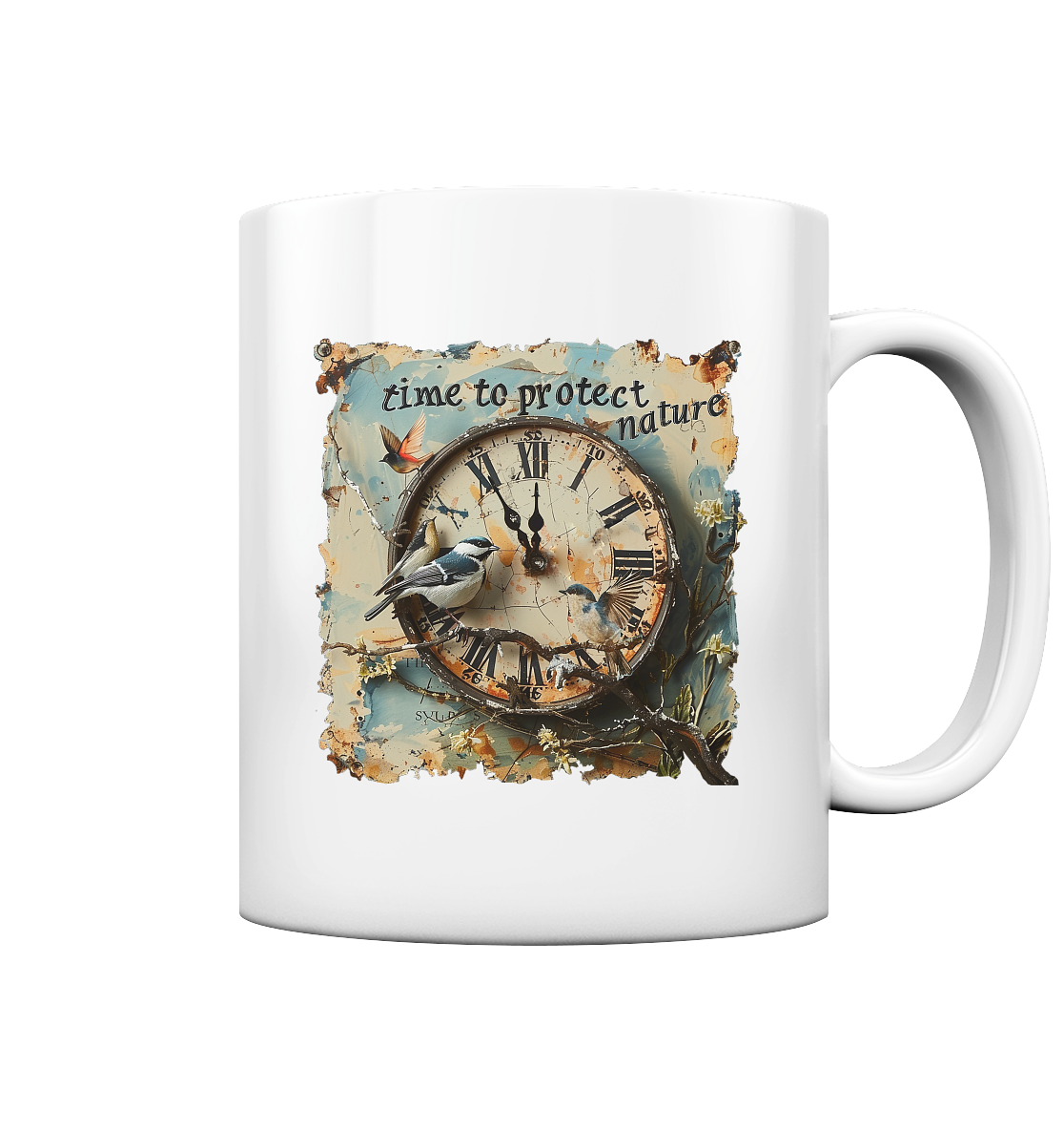Clock - time to protect - mug