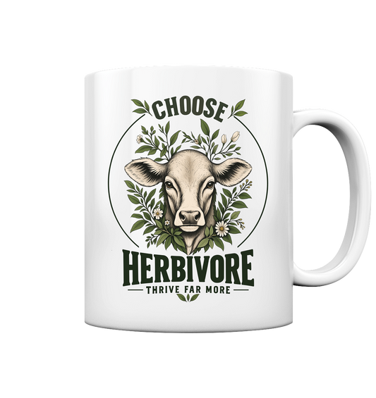 vegane Tasse - "choose herbivore" - vegwear