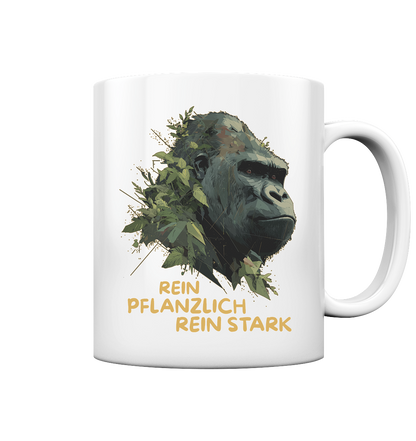 vegwear "Gorilla, rein pflanzlich rein stark" - Tasse glossy