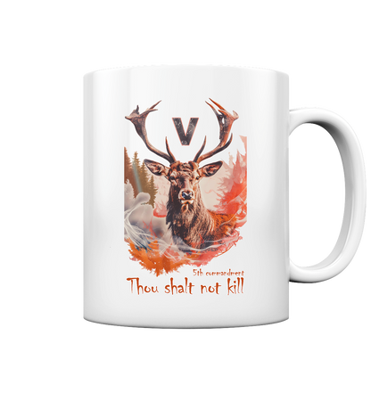 Motiv "thou shalt not kill" - Kaffee Tasse