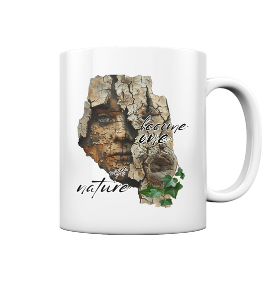 Motiv "become one with nature" - Kaffee Tasse