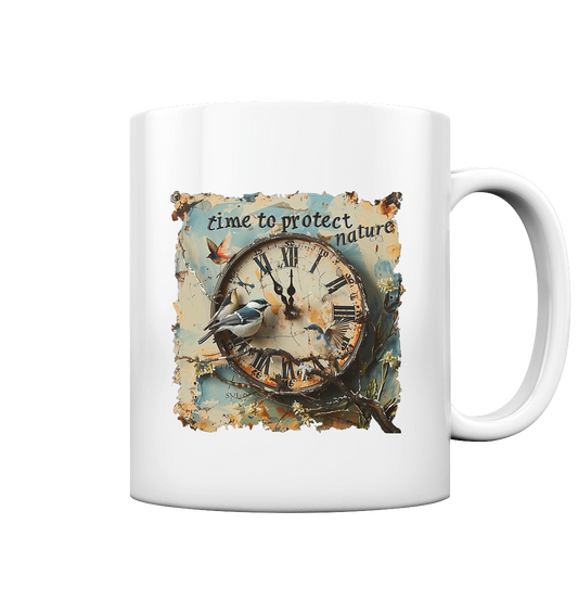 vegwear "time to protect nature" - Tasse glossy