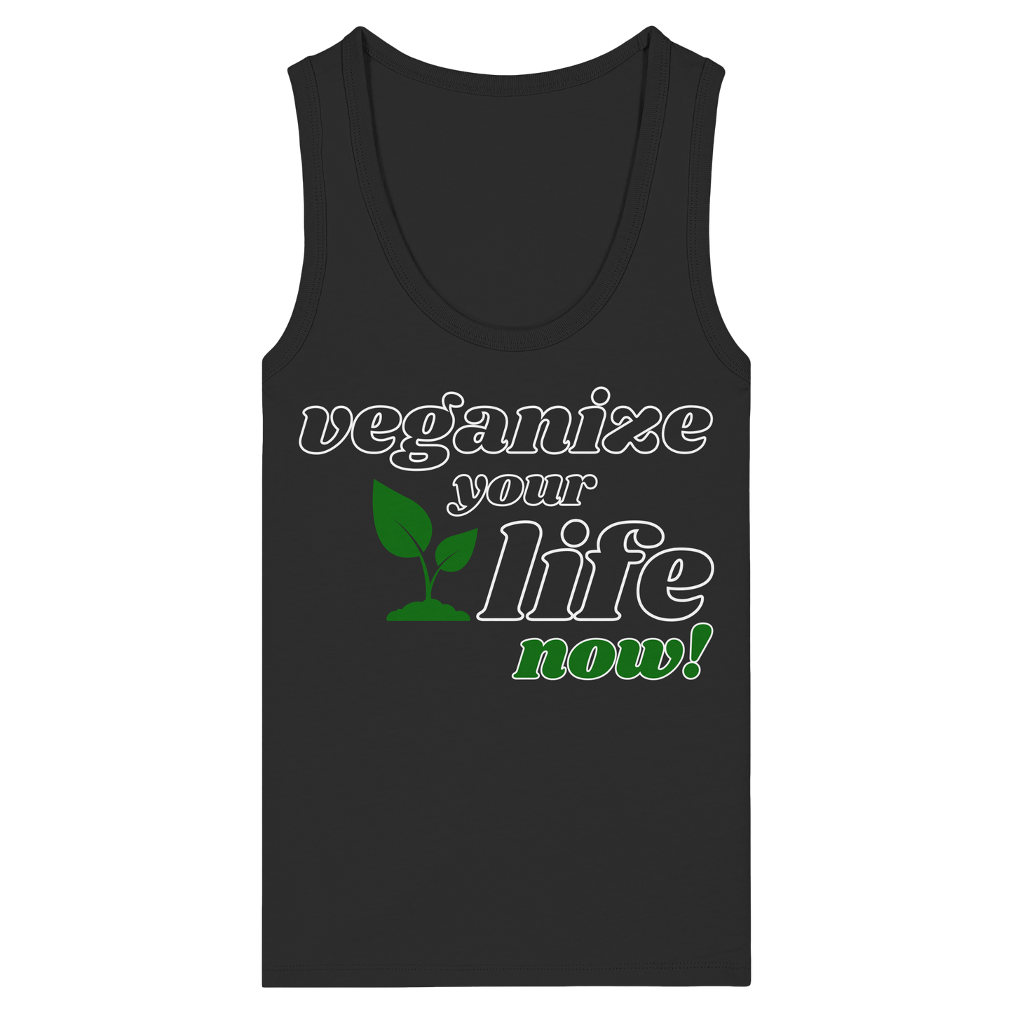 vegwear "veganize your life"  - eng geschnittenes Damen Tank Top, bio, vegan, nachhaltig