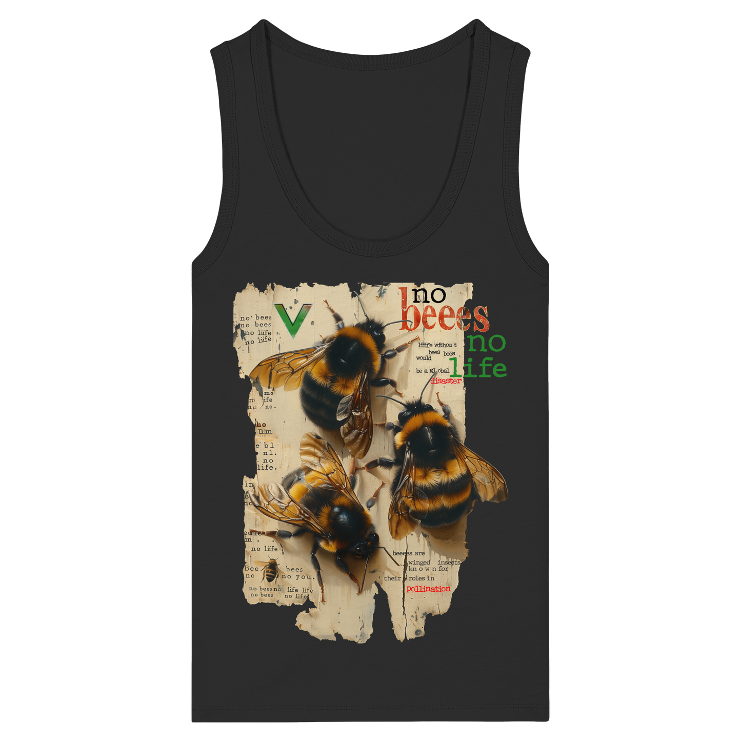 vegwear "no bees no life" - Damen Bio Tank Top