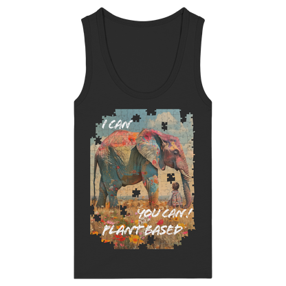 vegwear "I can you can"- eng geschnittenes Damen Tank Top, bio, vegan