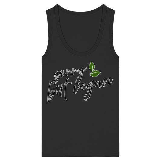 Damen Bio Tank Top: 'sorry but vegan' Bio Tank Top | vegwear