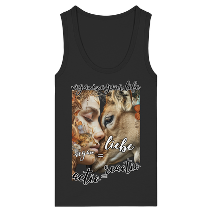 "actio reactio" - eng geschnittenes Damen Tank Top, vegwear