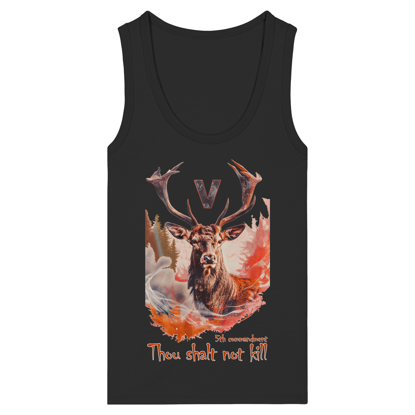 Damen veganes Tanktop: 'Thou Shalt Not Kill' | vegwear