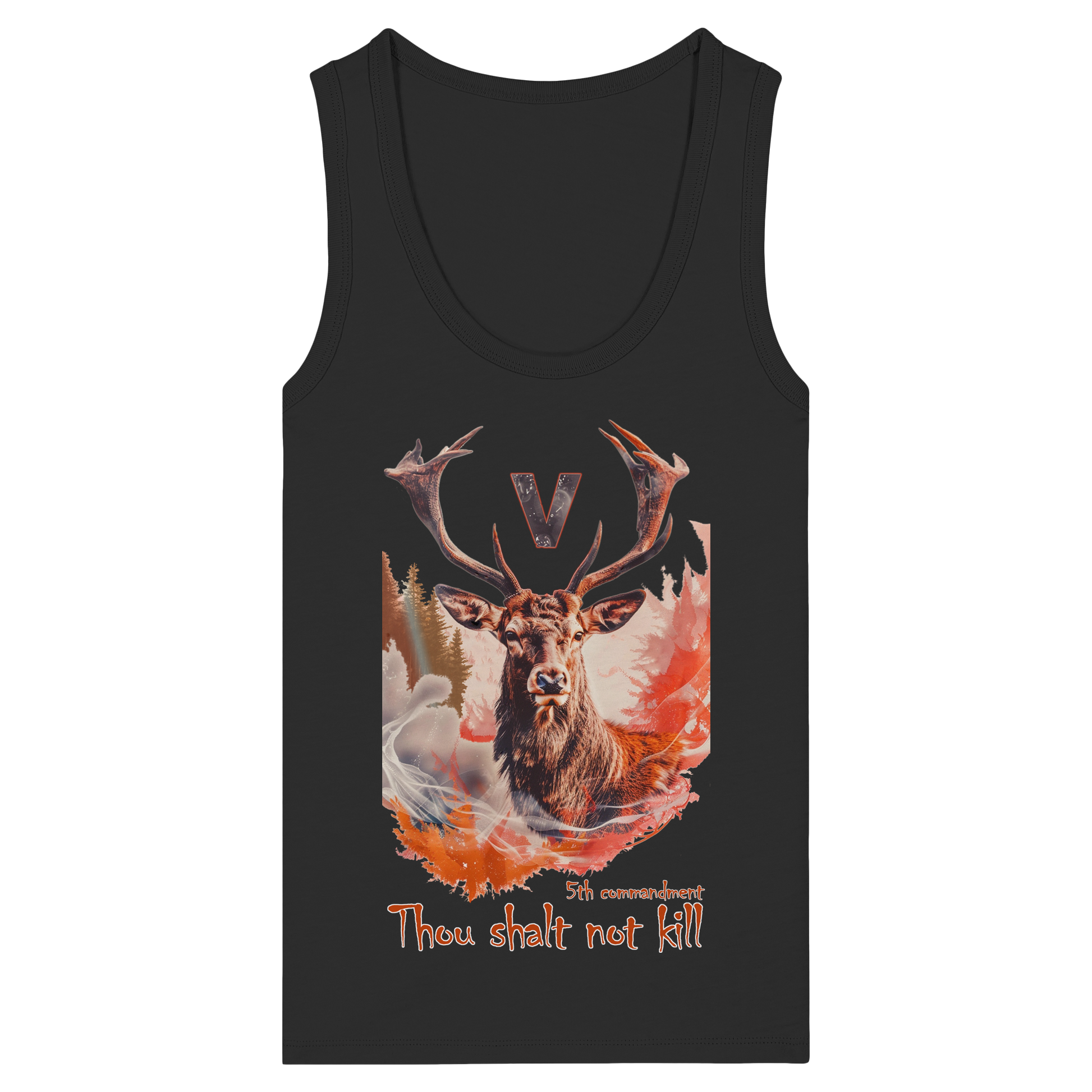 Damen veganes Tanktop: 'Thou Shalt Not Kill' | vegwear