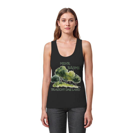 vegwear "mehr Bäume braucht das Land" - Damen Bio Tank Top, vegan, fair, nachhaltig
