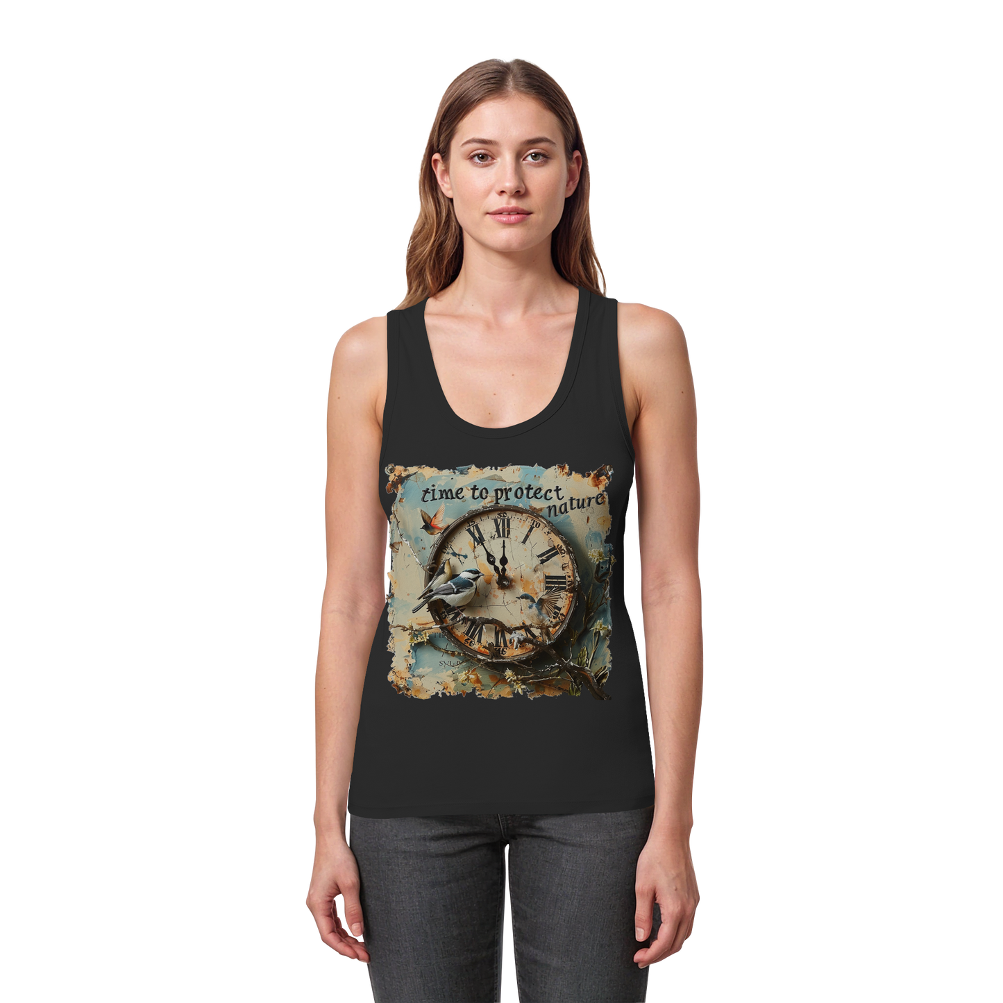 vegwear "time to protect natureä" - Damen Bio Tank Top