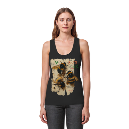 vegwear "no bees no life" - Damen Bio Tank Top