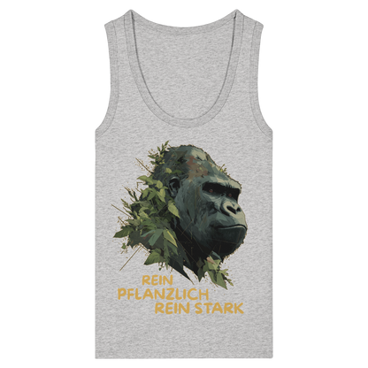 vegwear "Gorilla, rein pflanzlich rein stark" - eng geschnittenes Damen Tank Top, bio vegan