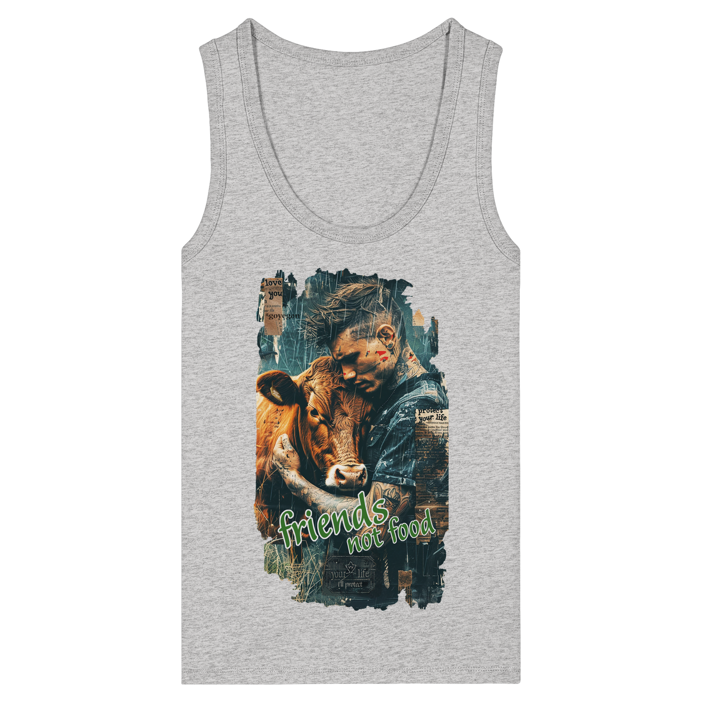 vegwear "friends not food" - Damen Bio Tank Top