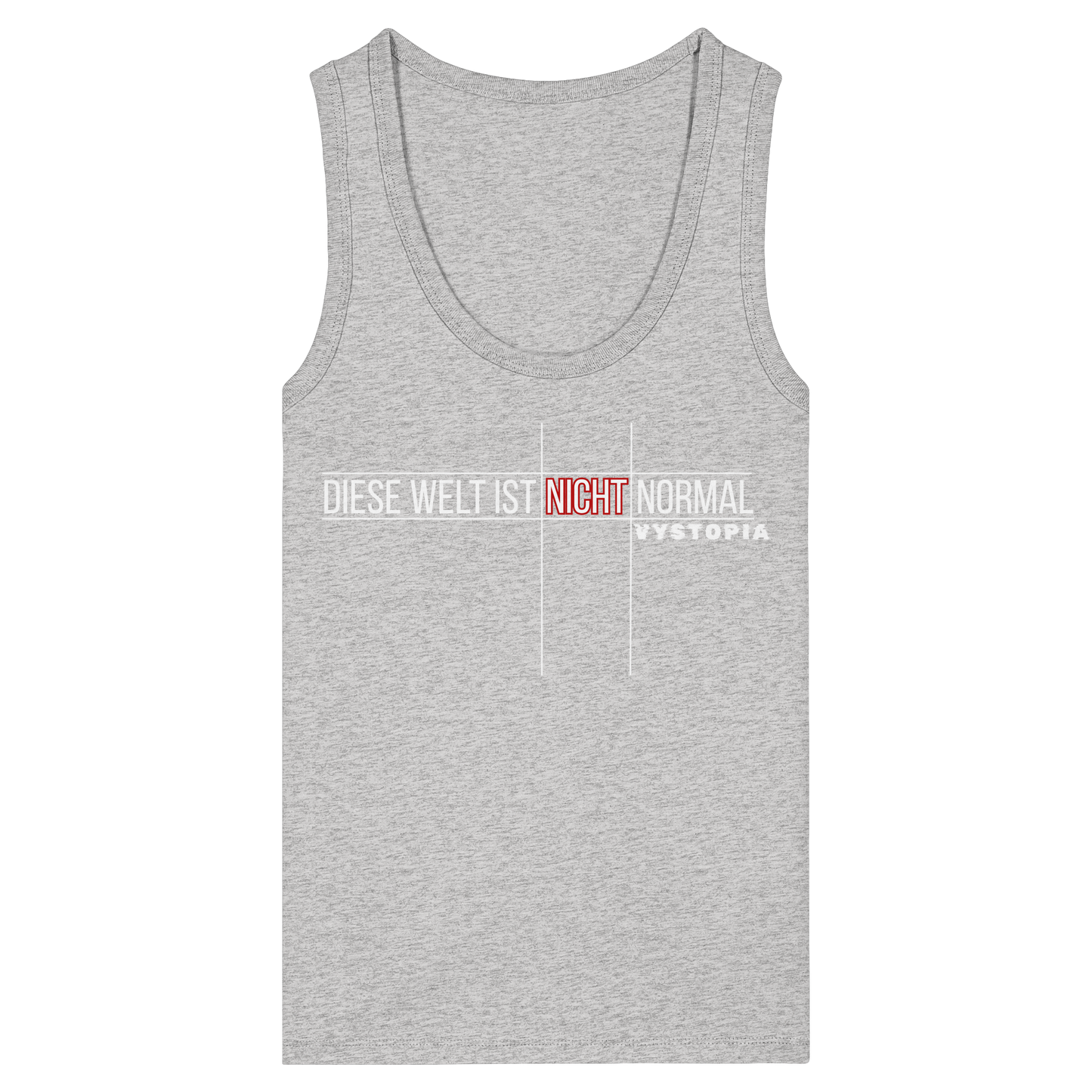 vegwear "Diese Welt ist nicht normal" - eng geschnittenes Damen Bio Tank Top
