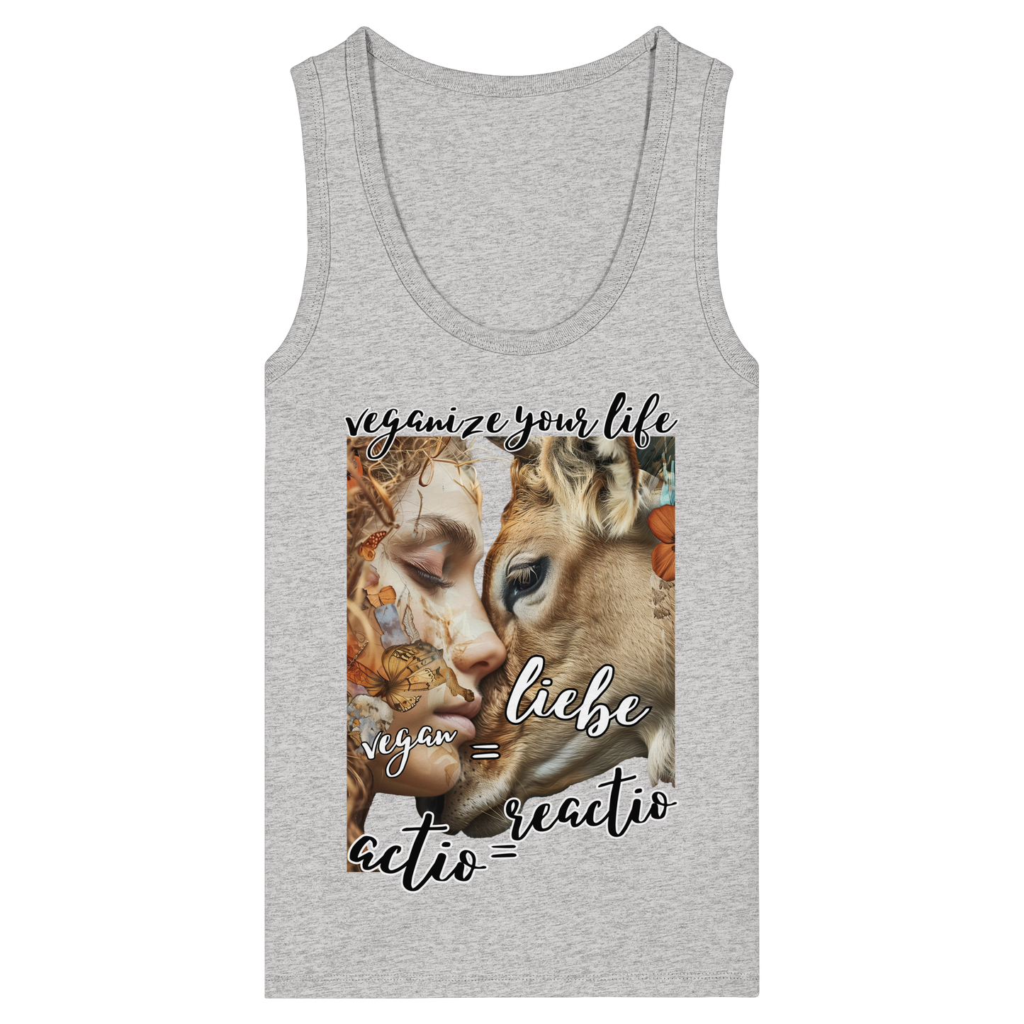 "actio reactio" - eng geschnittenes Damen Tank Top, vegwear