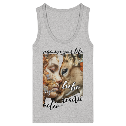 "actio reactio" - eng geschnittenes Damen Tank Top, vegwear