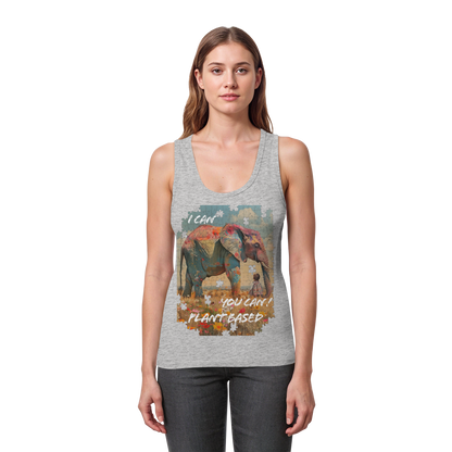 vegwear "I can you can"- eng geschnittenes Damen Tank Top, bio, vegan