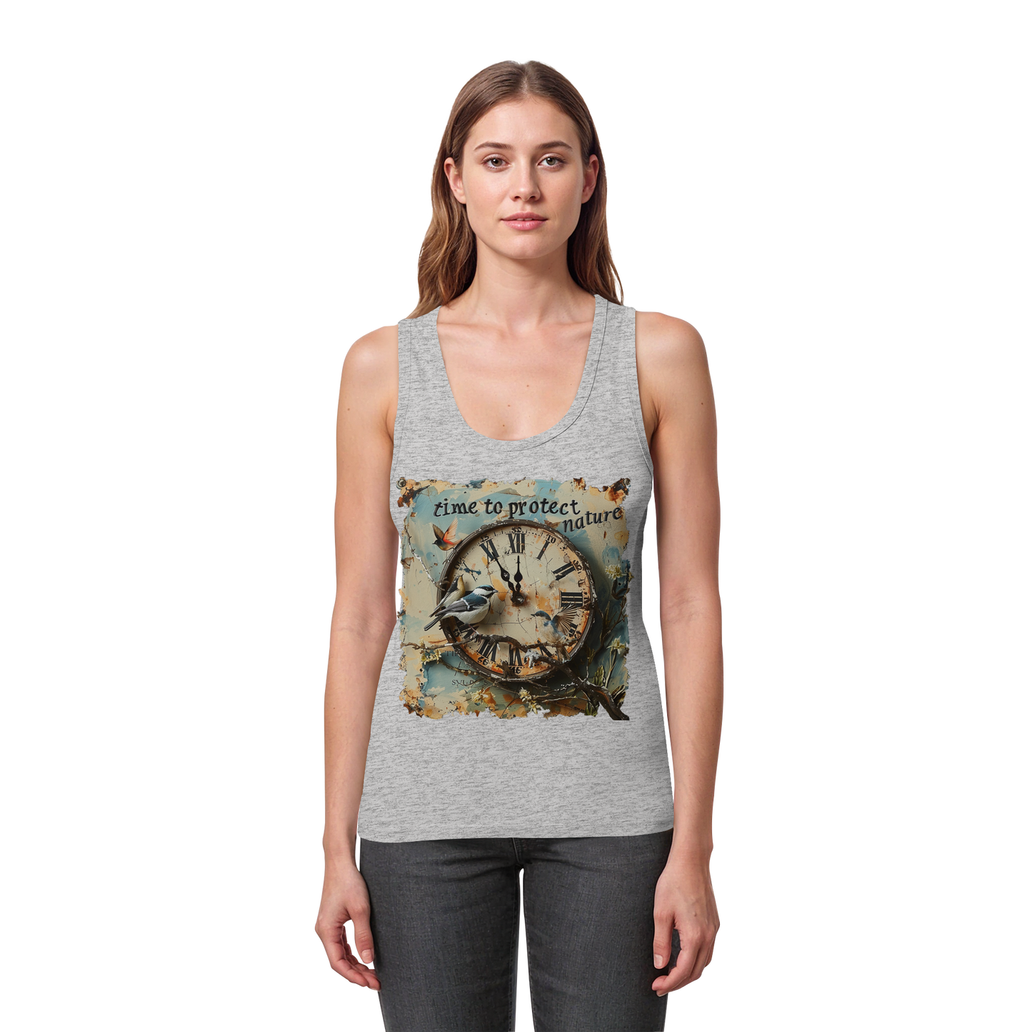 vegwear "time to protect natureä" - Damen Bio Tank Top