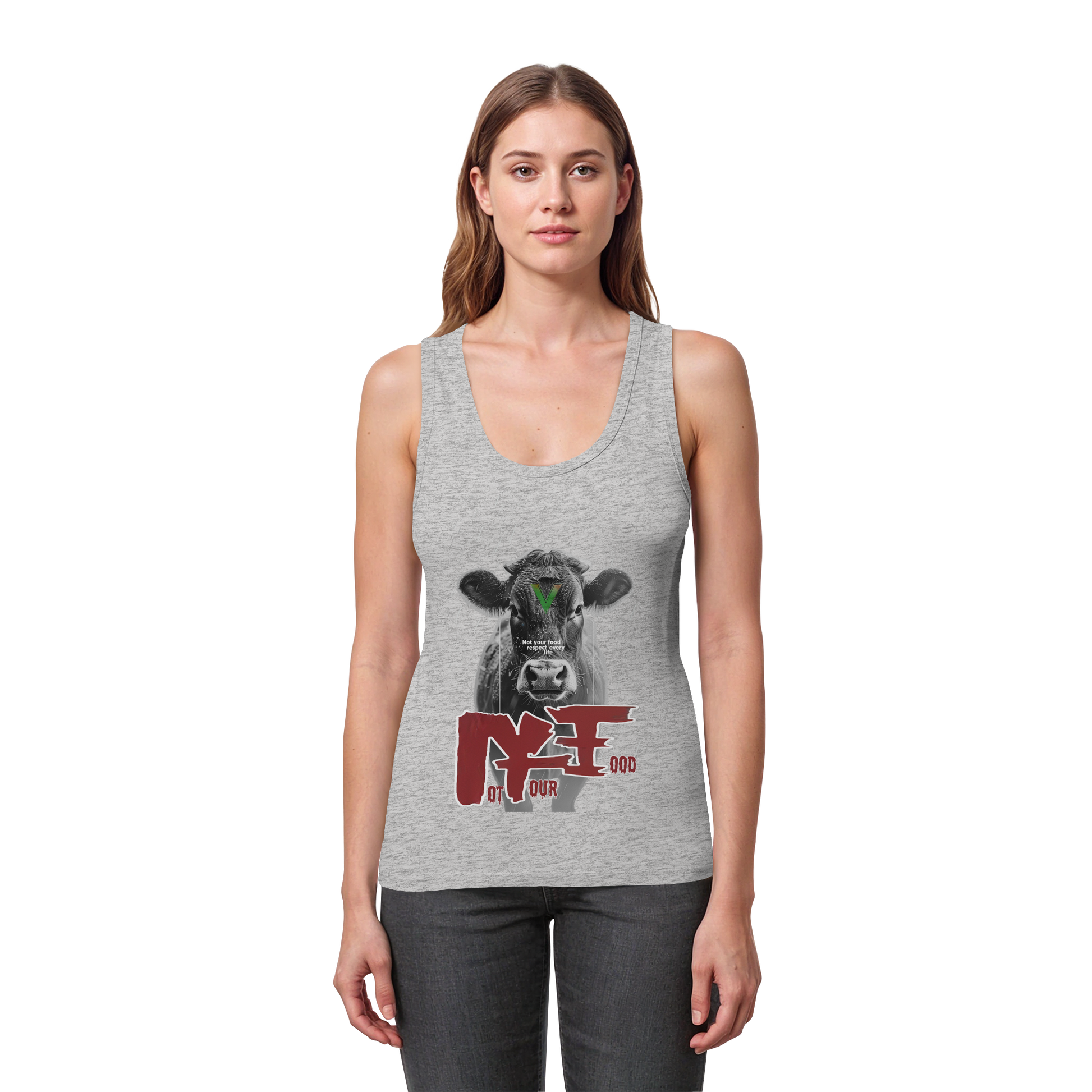 Bio-Baumwolle Tank Top Damen: "not your food"Tank Top | vegwear