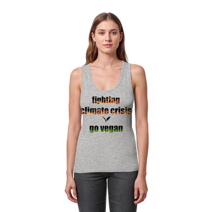 vegwear "fighting climate crisis" - Damen Bio Tank Top
