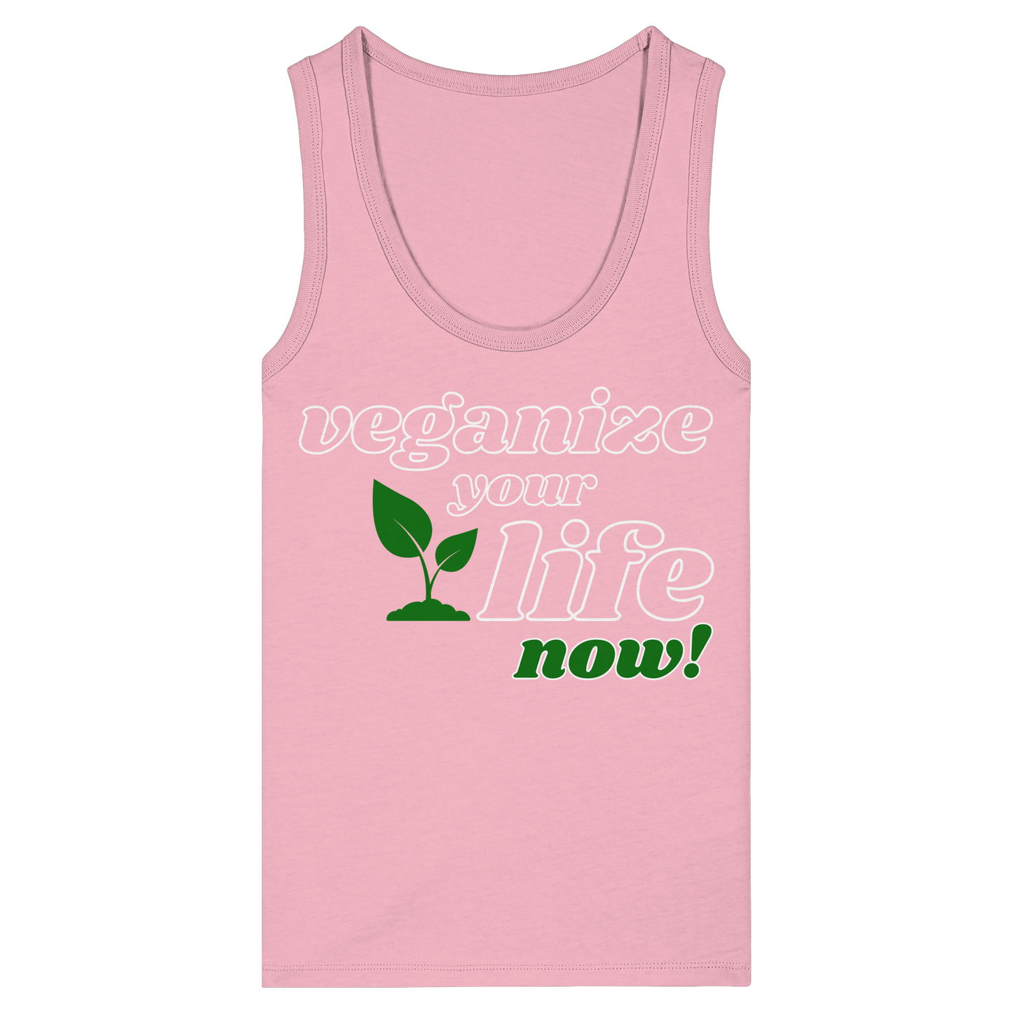 vegwear "veganize your life"  - eng geschnittenes Damen Tank Top, bio, vegan, nachhaltig