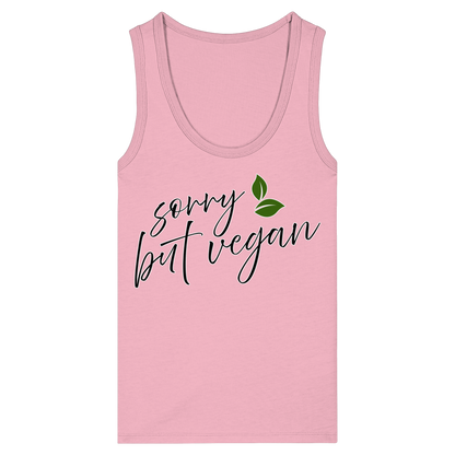 vegwear "sorry but vegan" - women's organic tank top