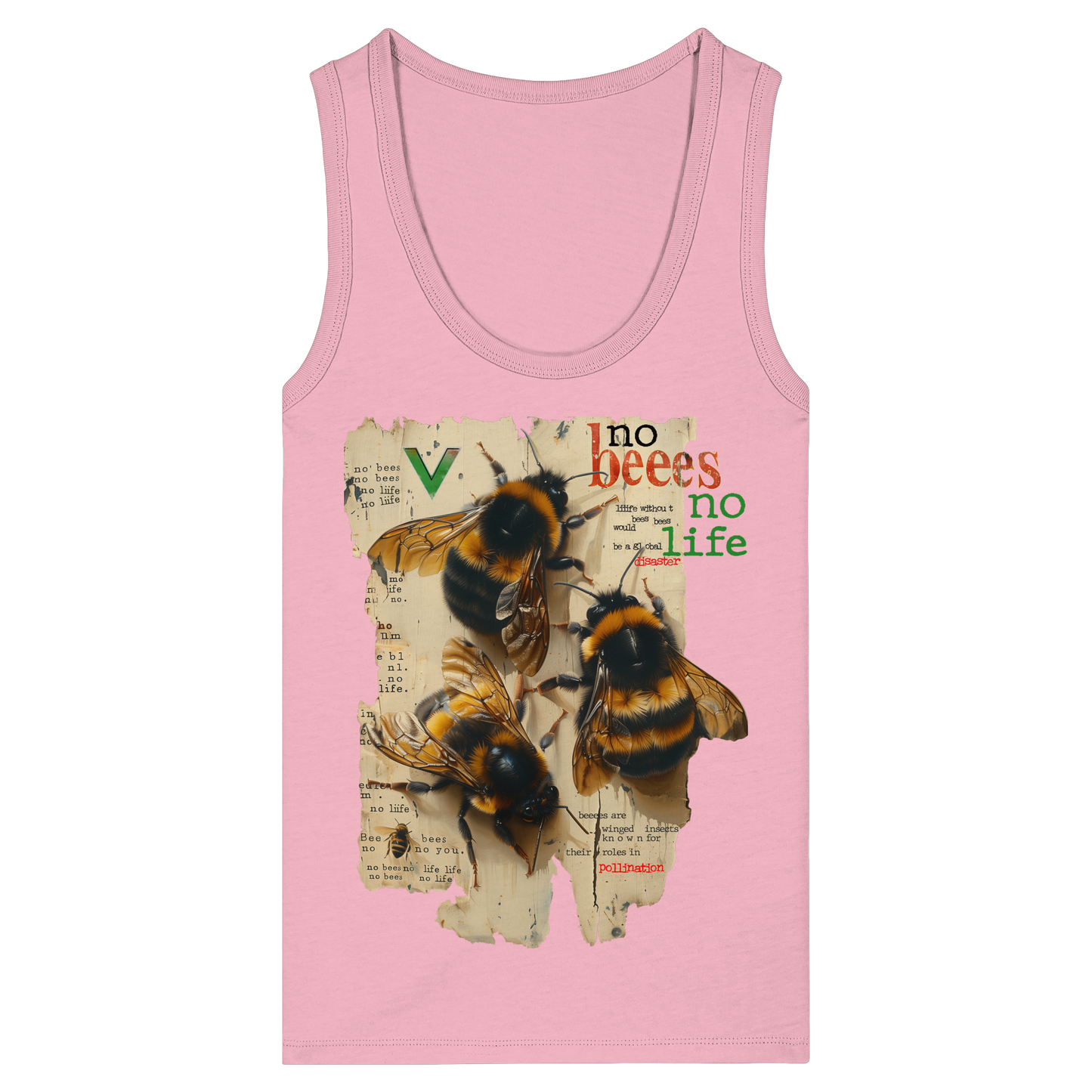 vegwear "no bees no life" - Damen Bio Tank Top