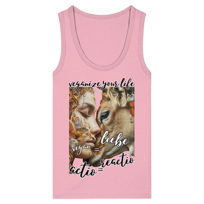 "actio reactio" - eng geschnittenes Damen Tank Top, vegwear