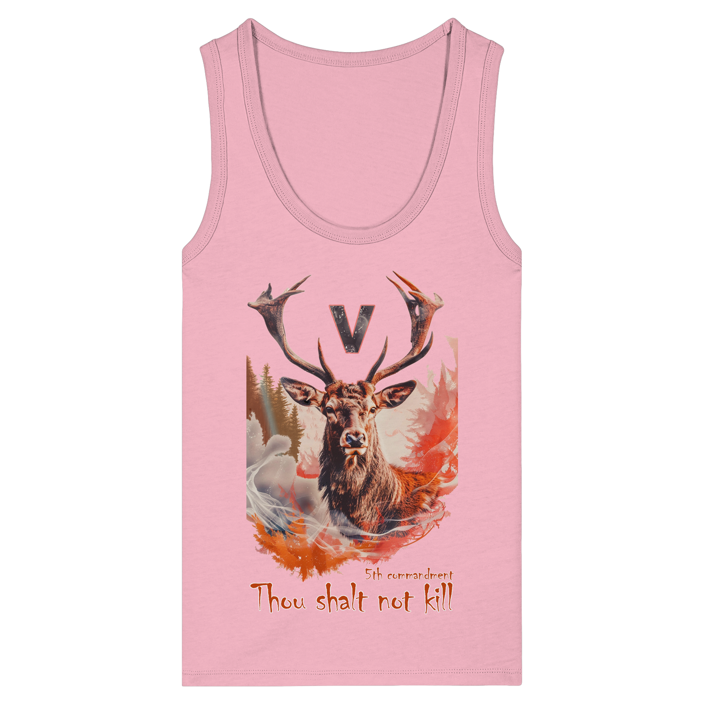 Damen veganes Tanktop: 'Thou Shalt Not Kill' | vegwear