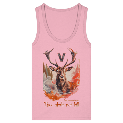 Damen veganes Tanktop: 'Thou Shalt Not Kill' | vegwear