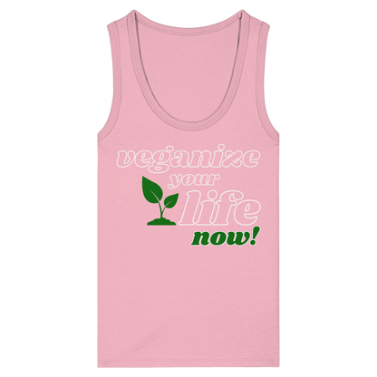 Damen Bio Tank Top: "Veganize Your Life" Tank Top | vegwear